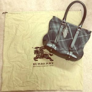 Burberry checkered mini tote (Lightly used)